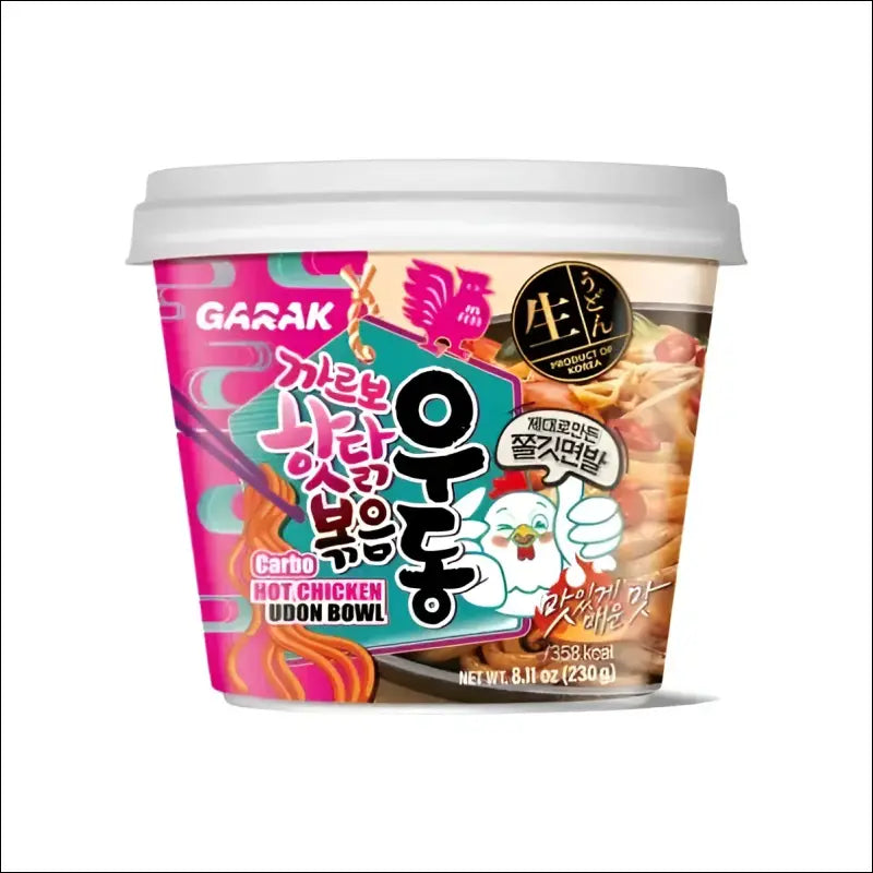 Garak Instant Udon Ciotola di Noodles Pollo Piccante Carbonara 230 g - Noodles