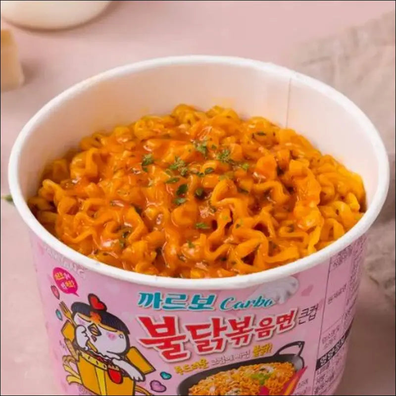 Samyang Buldak Ramen Hot Chicken Carbonara Cup 80 g - Noodles