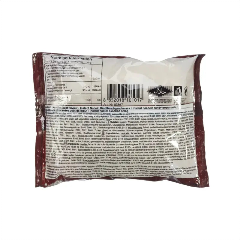 Yum Yum Noodles Instantanei Manzo 60 g - Noodles