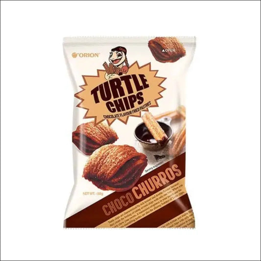 Orion Turtle Chips Choco Churros 80 g - Snack dolci