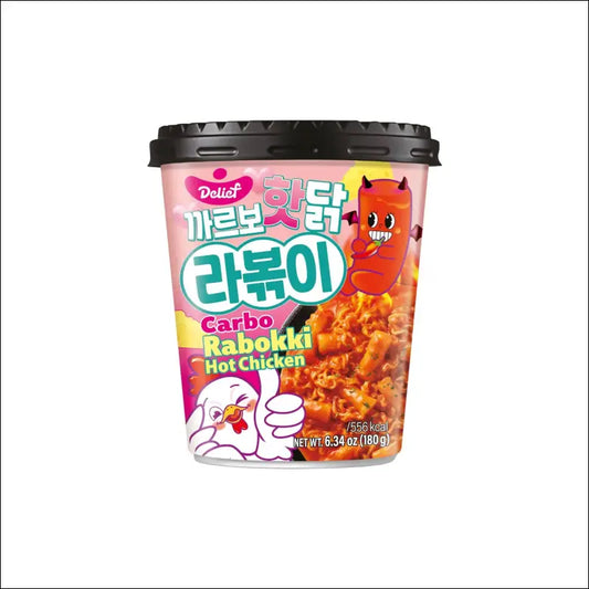 Rabokki Topokki Carbo Hot Chicken Buldak 180 g - Noodles