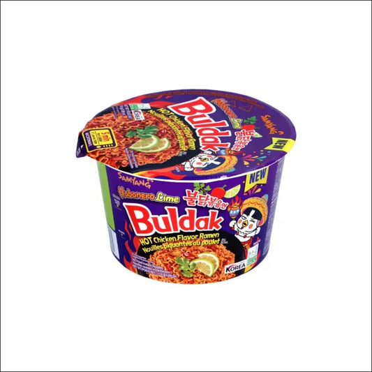 Samyang Buldak Habanero Lime Hot Chicken Ramen Big Bowl 110 g - Noodles