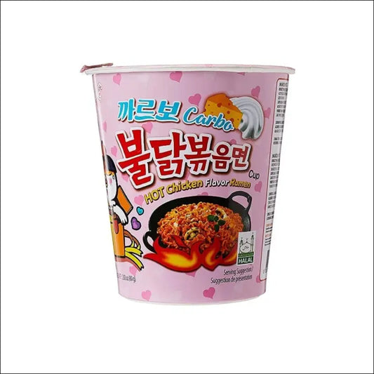 Samyang Buldak Ramen Hot Chicken Carbonara Cup 80 g - Noodles